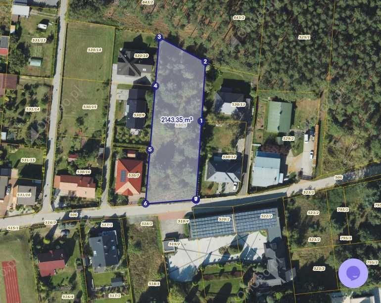 Działka budowlana Zielona Góra Przylep, ul. Przylep-8 Maja. Zdjęcie 1