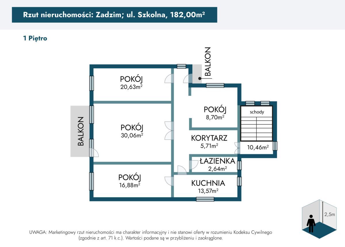 dom wolnostojący, 5 pokoi Zadzim. Zdjęcie 37