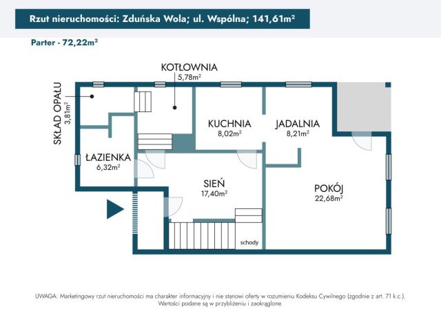 dom wolnostojący, 5 pokoi Zduńska Wola Nowe Miasto, ul. Wspólna. Zdjęcie 36