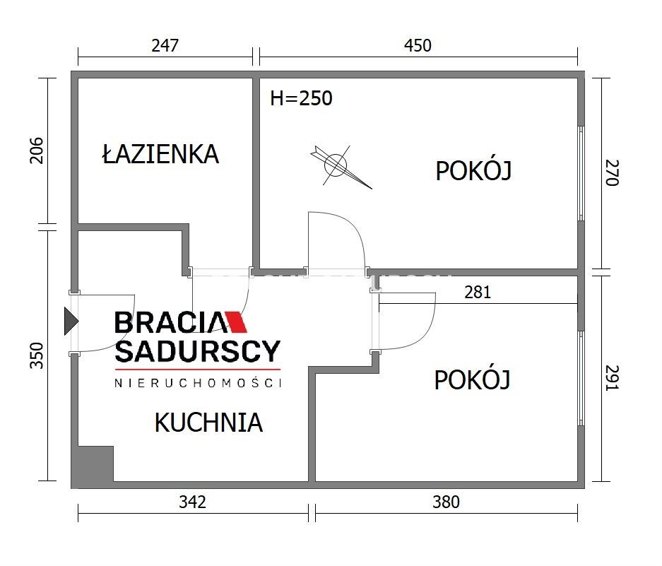 Mieszkanie 2-pokojowe Kraków Borek Fałęcki, ul. Józefa Montwiłła-Mireckiego. Zdjęcie 12