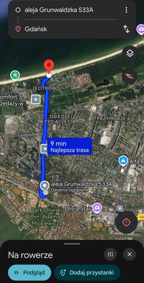 Mieszkanie 3-pokojowe Gdańsk Oliwa, al. Grunwaldzka. Zdjęcie 2