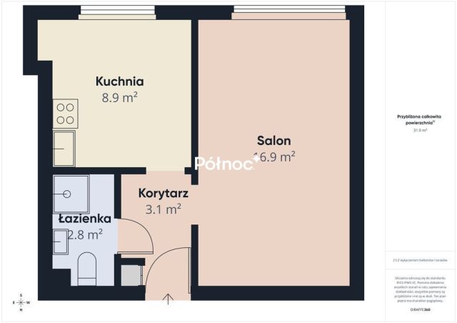 Mieszkanie 1-pokojowe Białystok Centrum, al. Józefa Piłsudskiego. Zdjęcie 8