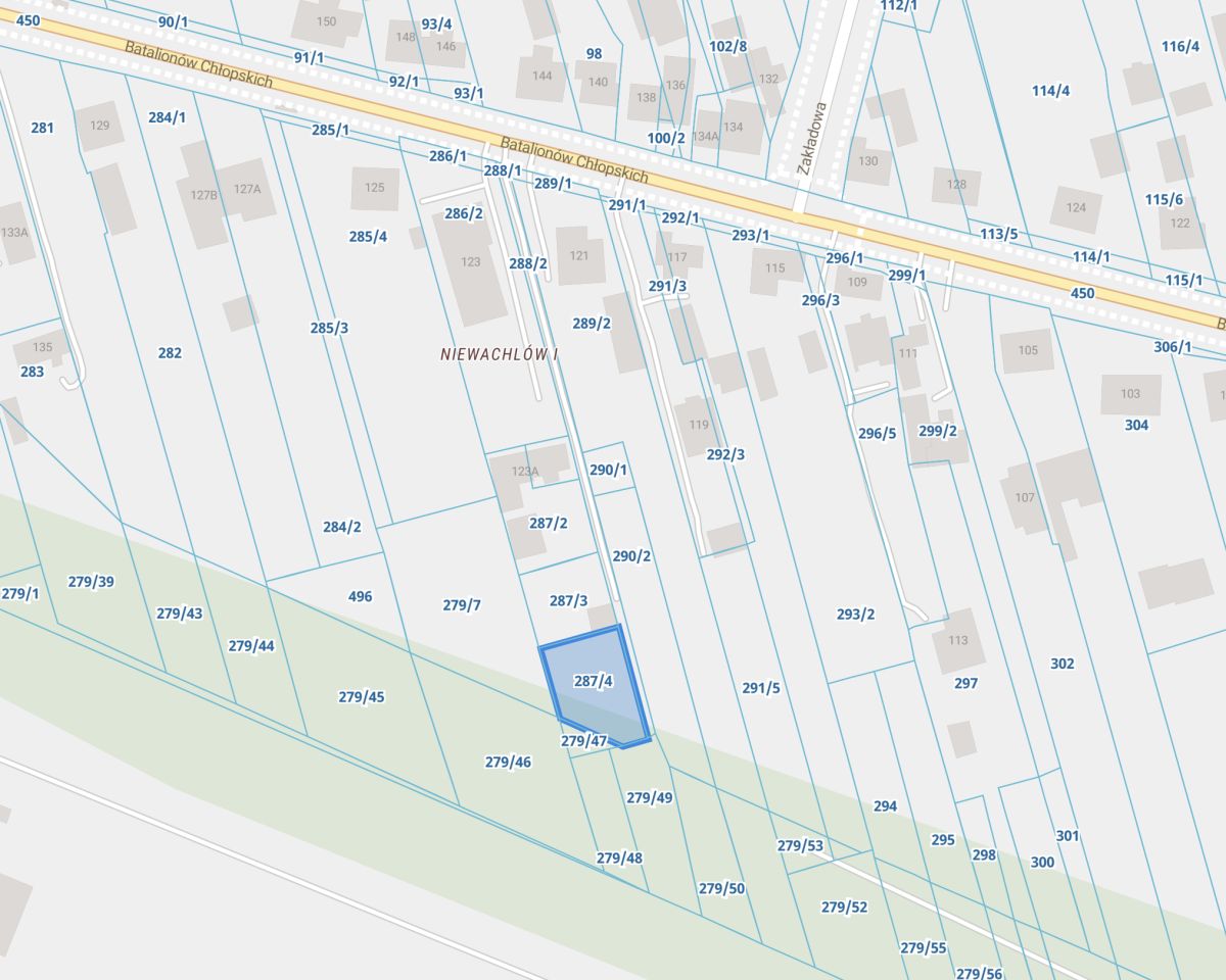 Działka rekreacyjna Kielce Niewachlów Pierwszy, ul. Batalionów Chłopskich