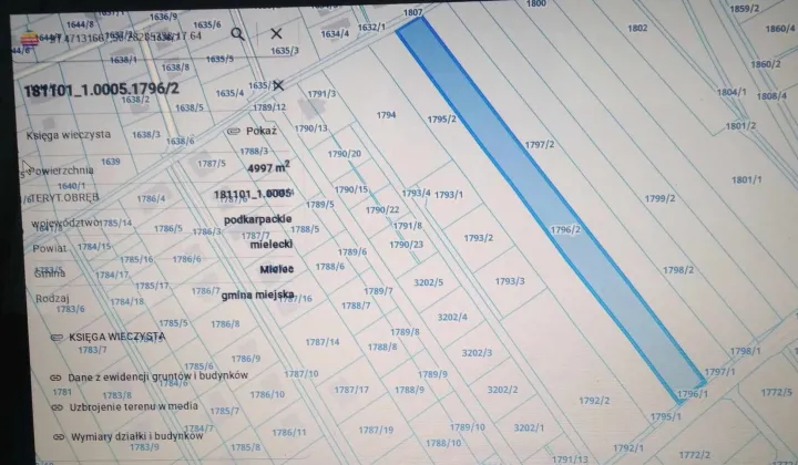 Działka inwestycyjna Mielec