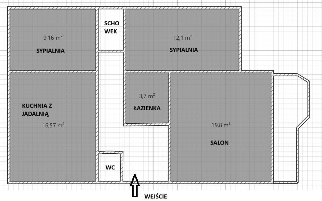 Mieszkanie 3-pokojowe Gdańsk Orunia Górna, ul. Strzelców Karpackich. Zdjęcie 16