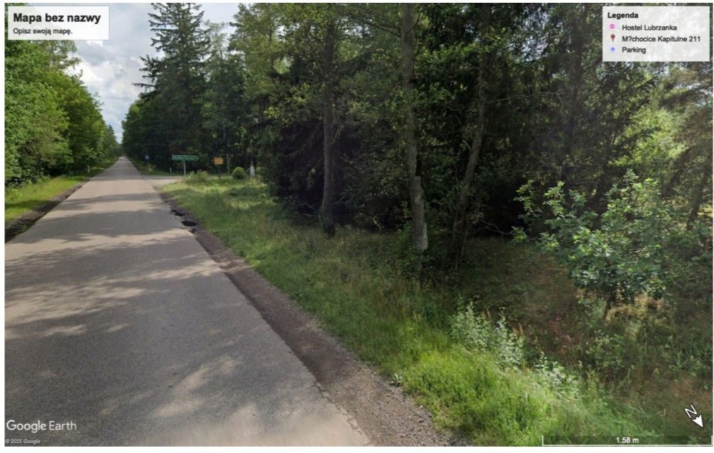 Działka leśna Rudka-Skroda