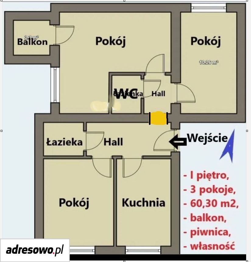 Mieszkanie 3-pokojowe Białystok Wysoki Stoczek, ul. Rzemieślnicza. Zdjęcie 2