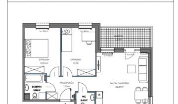 Mieszkanie 3-pokojowe Gdańsk Letnica, ul. Starowiejska