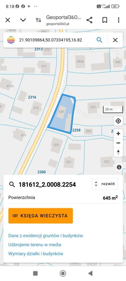 Działka budowlana Świlcza