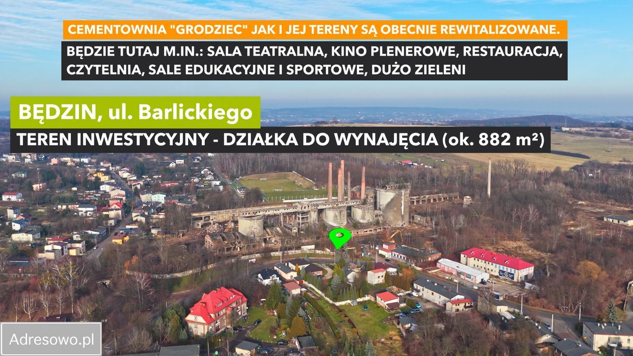 Działka inwestycyjna Będzin, ul. Barlickiego. Zdjęcie 2
