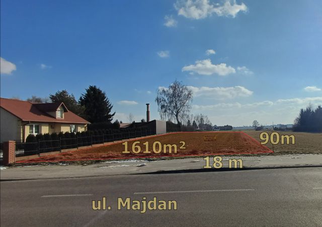 Działka budowlana Zamość Majdan, ul. Majdan. Zdjęcie 1