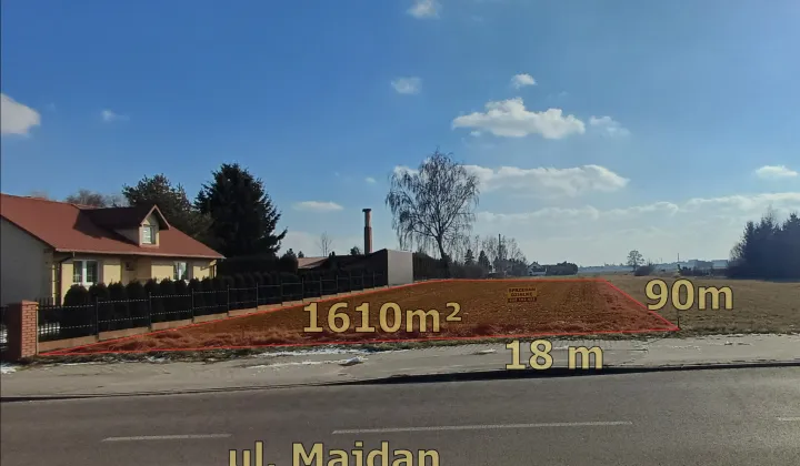 Działka budowlana Zamość Majdan, ul. Majdan