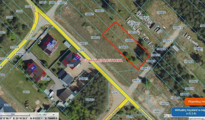 Działka budowlana Czarna Białostocka