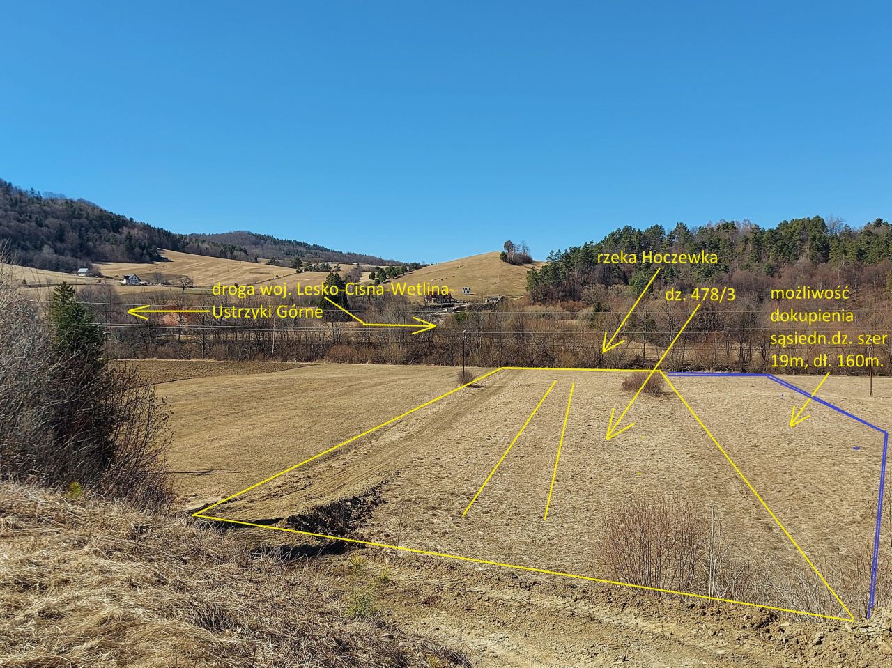 Działka budowlana Zahoczewie Podskała. Zdjęcie 3