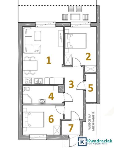 Mieszkanie 3-pokojowe Lesko Wola Postołowa, ul. Wolańska. Zdjęcie 18
