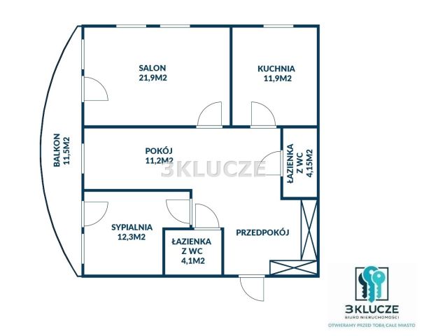 Mieszkanie 3-pokojowe Lublin Wieniawa, ul. Józefa Bema. Zdjęcie 6