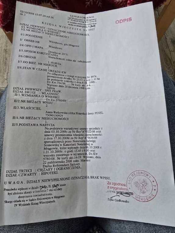 Działka rolno-budowlana Wierzbowo. Zdjęcie 5