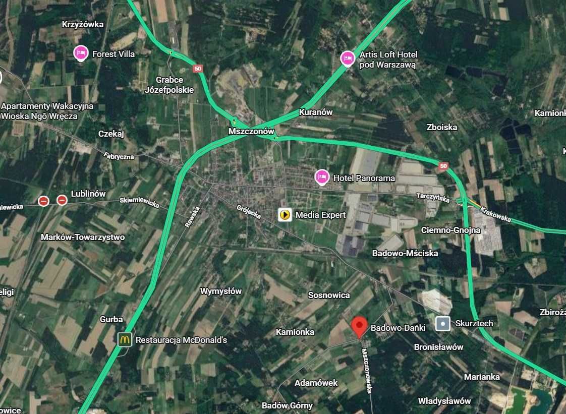 Działka rolna Badowo-Dańki, ul. Mszczonowska. Zdjęcie 3