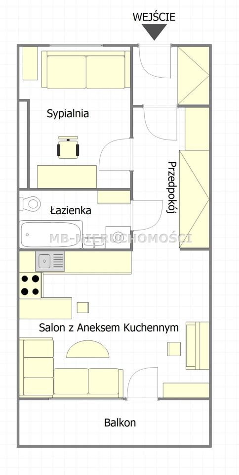 Mieszkanie 2-pokojowe Olsztyn, ul. Tadeusza Kościuszki. Zdjęcie 15