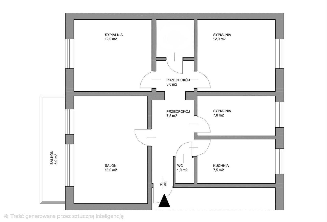 Mieszkanie 4-pokojowe Kraków Mistrzejowice, os. Złotego Wieku