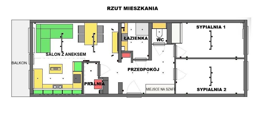 Mieszkanie 3-pokojowe Sosnowiec Radocha, ul. Ostrogórska. Zdjęcie 15