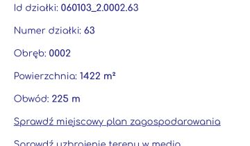 Działka budowlana Cicibór Duży