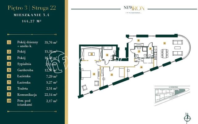 Mieszkanie 5-pokojowe Łódź, park im. Andrzeja Struga. Zdjęcie 10