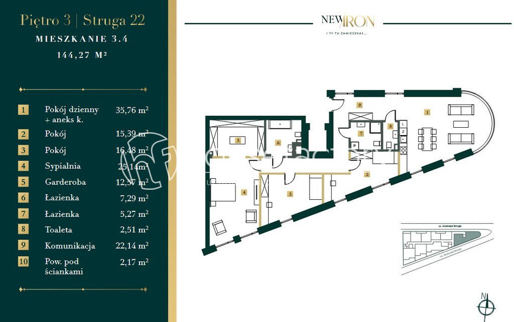 Mieszkanie 5-pokojowe Łódź, park im. Andrzeja Struga. Zdjęcie 10