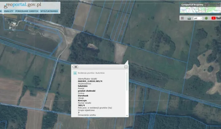 Działka rolna Kroczyn