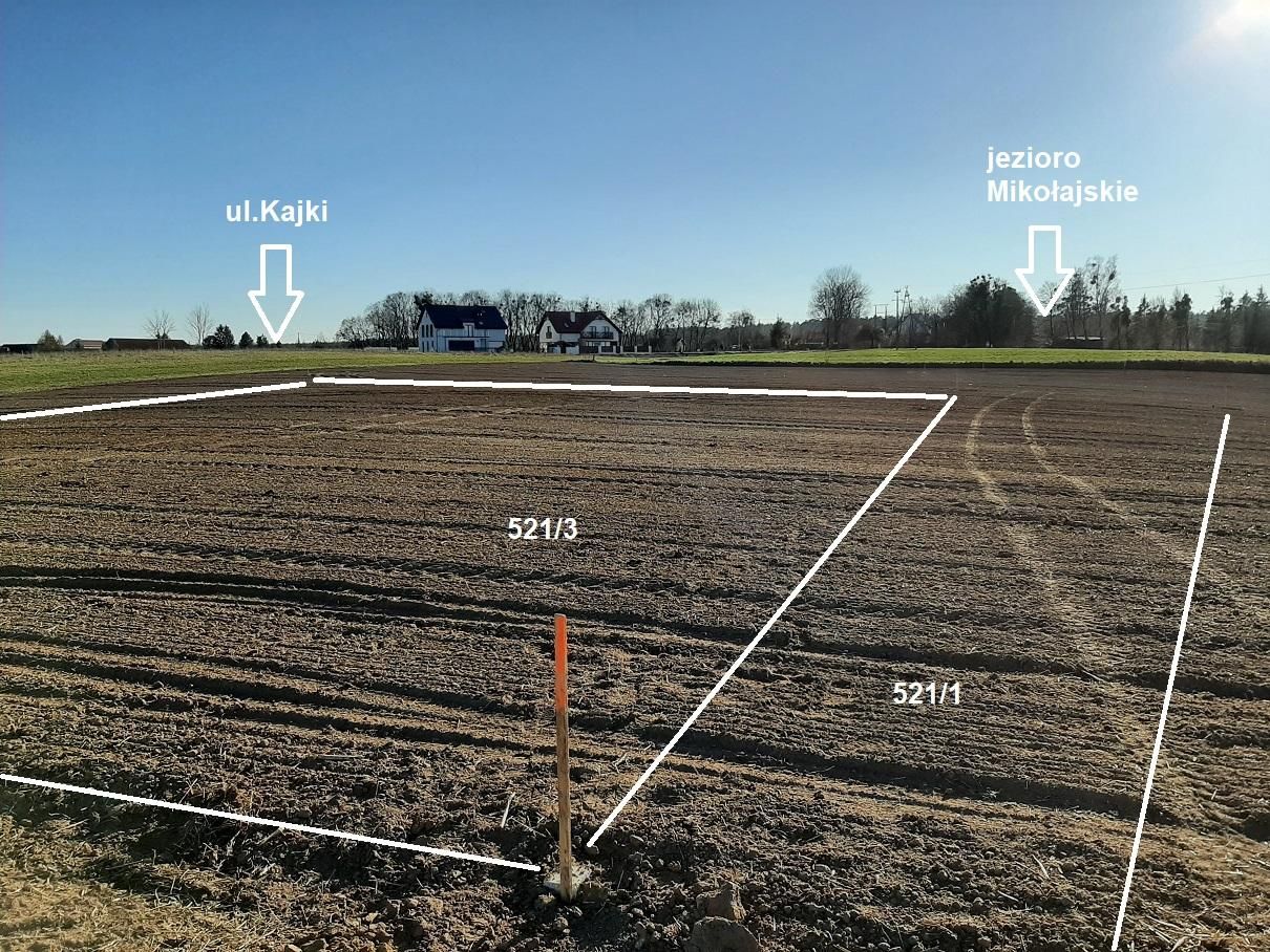 Działka budowlana Mikołajki Dybowo, ul. Michała Kajki. Zdjęcie 7