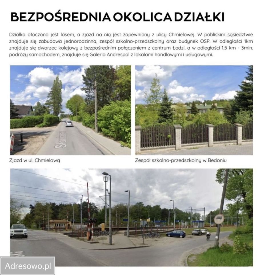 Działka budowlana Bedoń-Wieś, ul. Chmielowa. Zdjęcie 6