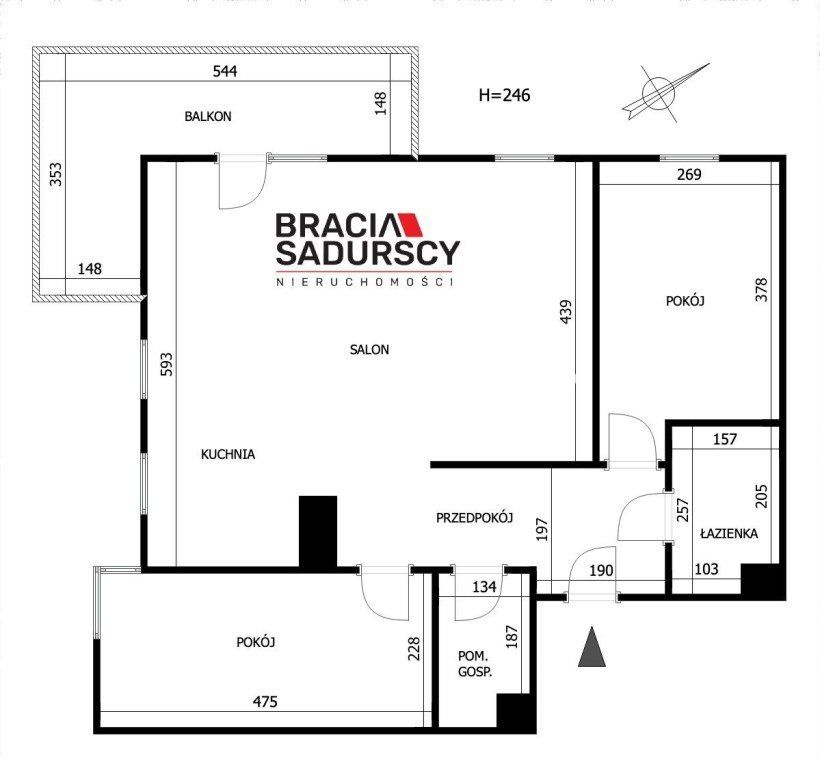 Mieszkanie 3-pokojowe Kraków Mistrzejowice, os. Piastów. Zdjęcie 15