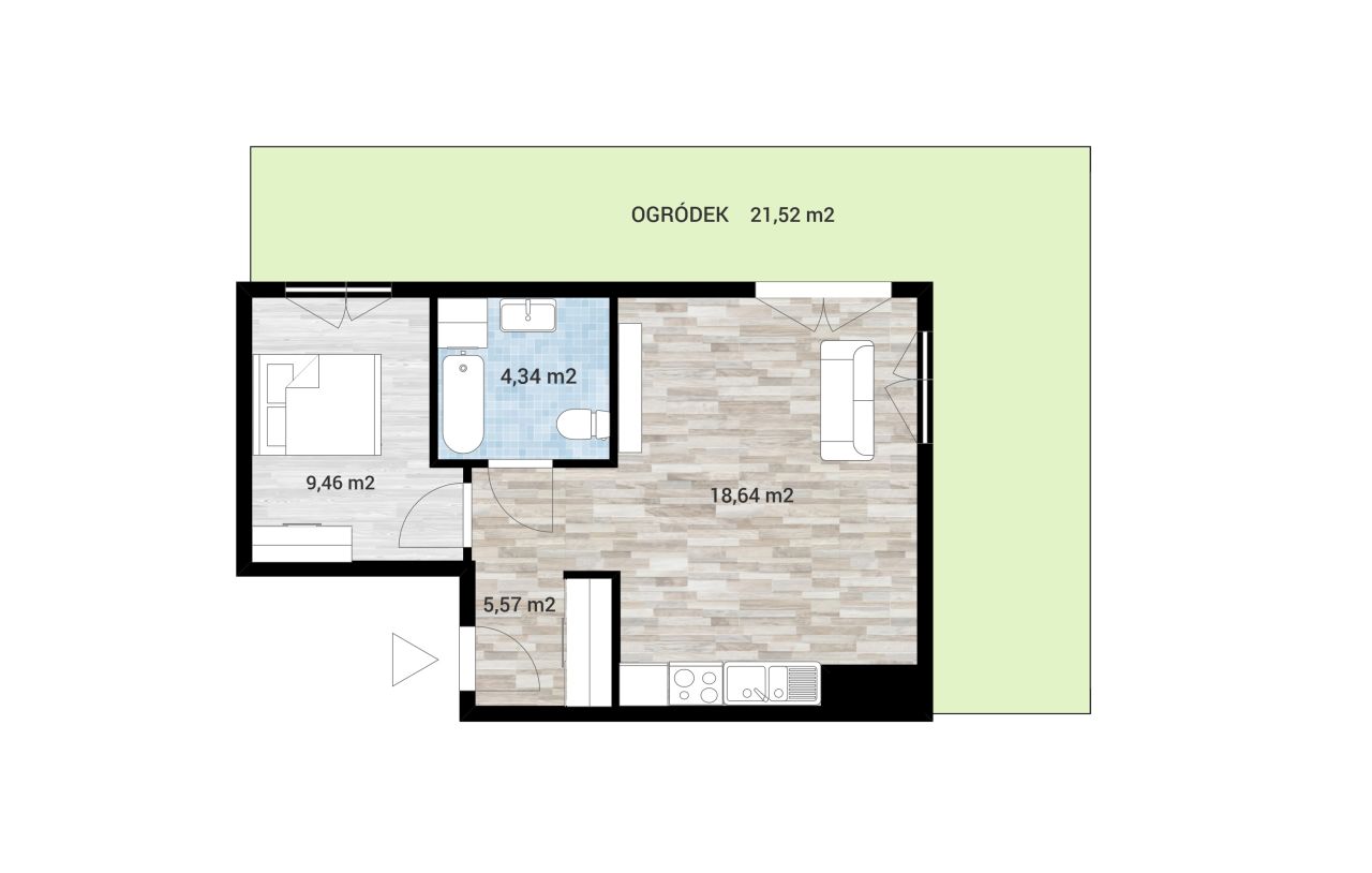 Mieszkanie 2-pokojowe Warszawa Praga-Południe, ul. Przeworska. Zdjęcie 2
