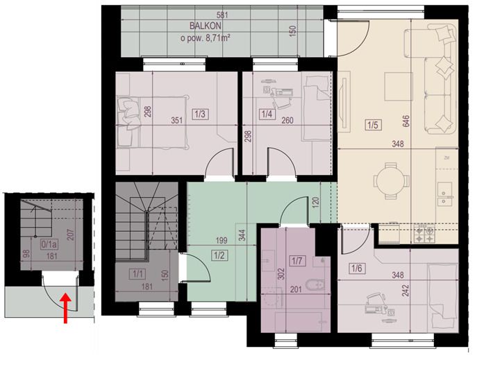 Mieszkanie 4-pokojowe Rzeszów Budziwój, ul. Miejska. Zdjęcie 10