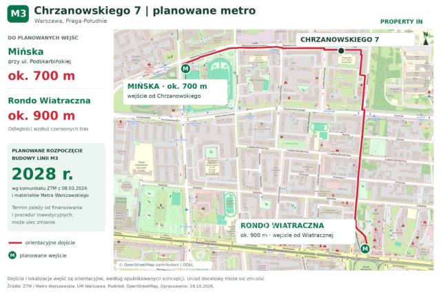 Mieszkanie 2-pokojowe Warszawa Praga-Południe, ul. Wojciecha Chrzanowskiego. Zdjęcie 2