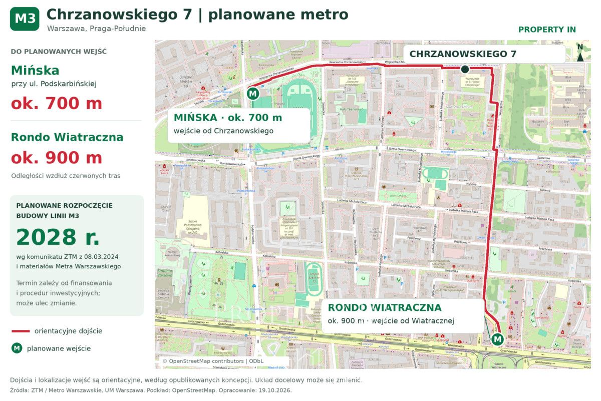 Mieszkanie 2-pokojowe Warszawa Praga-Południe, ul. Wojciecha Chrzanowskiego. Zdjęcie 2