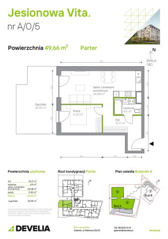 Mieszkanie 2-pokojowe Gdańsk Wrzeszcz, ul. Jesionowa. Zdjęcie 6