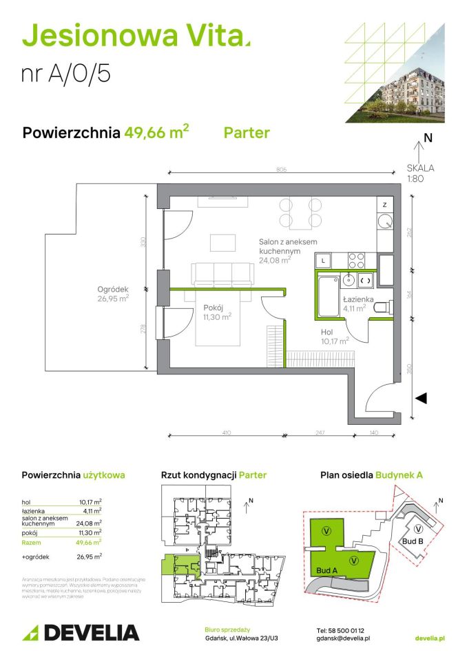 Mieszkanie 2-pokojowe Gdańsk Wrzeszcz, ul. Jesionowa. Zdjęcie 6