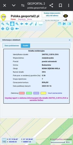 Działka budowlana Nowa Dębowa Wola. Zdjęcie 1