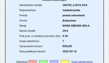 Działka budowlana Nowa Dębowa Wola