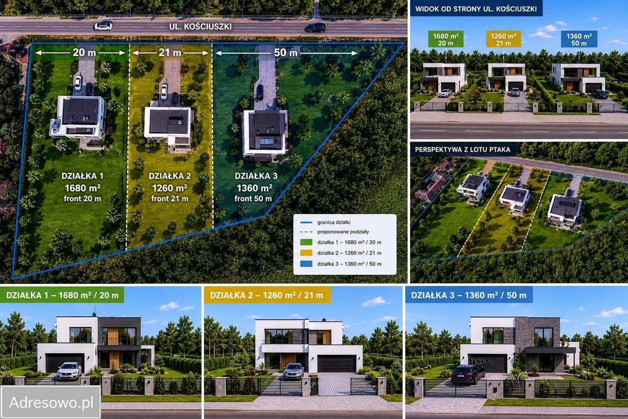 Działka budowlana Ożarowice, ul. Tadeusza Kościuszki. Zdjęcie 2