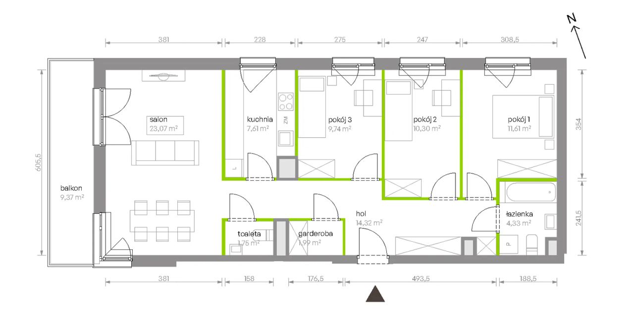 Mieszkanie 4-pokojowe Warszawa Chrzanów, ul. Szeligowska. Zdjęcie 8