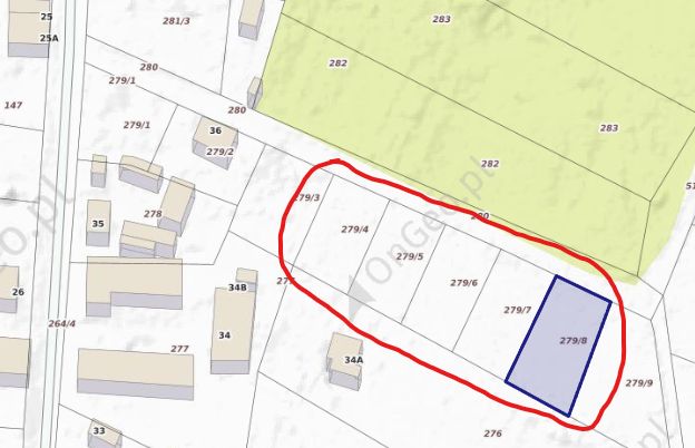 Działka budowlana Roby. Zdjęcie 1