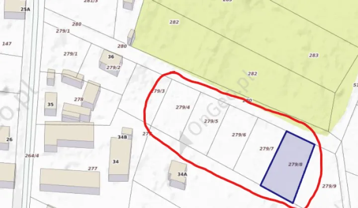 Działka budowlana Roby