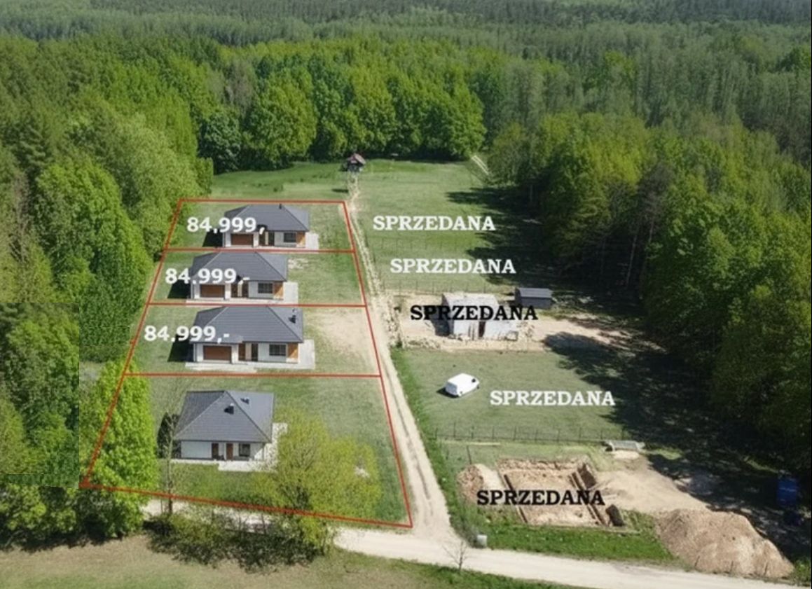 Działka budowlana Kożuchy. Zdjęcie 3