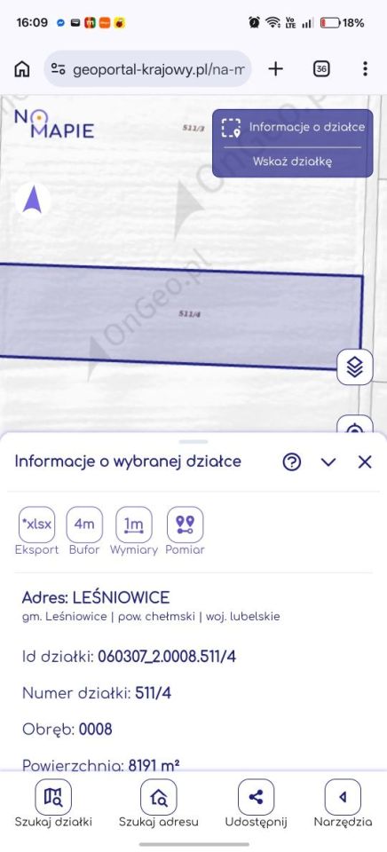 Działka rolna Leśniowice. Zdjęcie 4