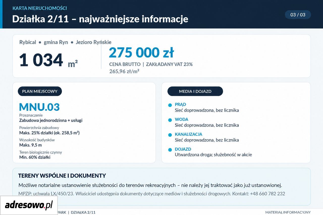 Działka budowlana Rybical. Zdjęcie 3
