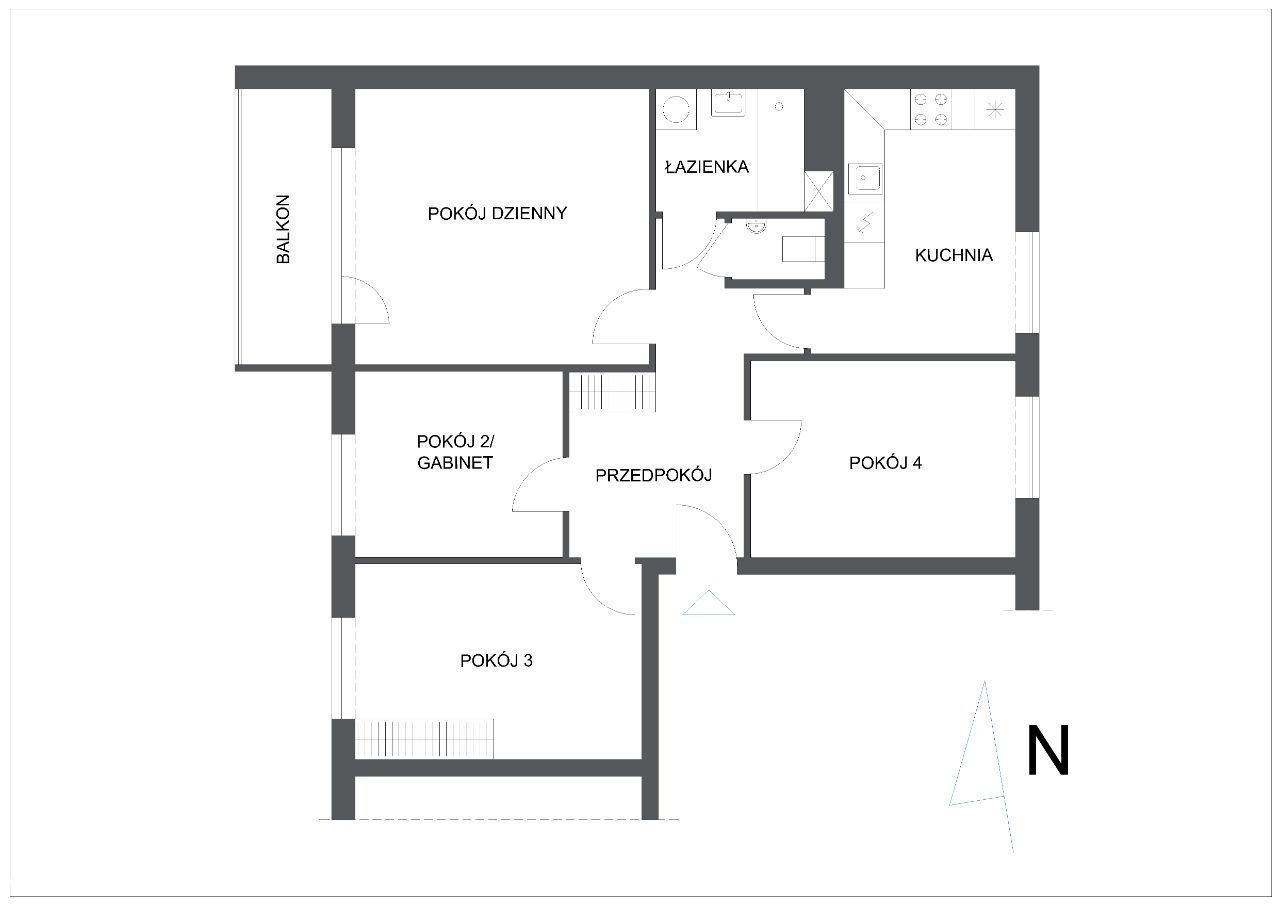 Mieszkanie 4-pokojowe Lublin Dziesiąta, ul. Ksawerego Dunikowskiego. Zdjęcie 2
