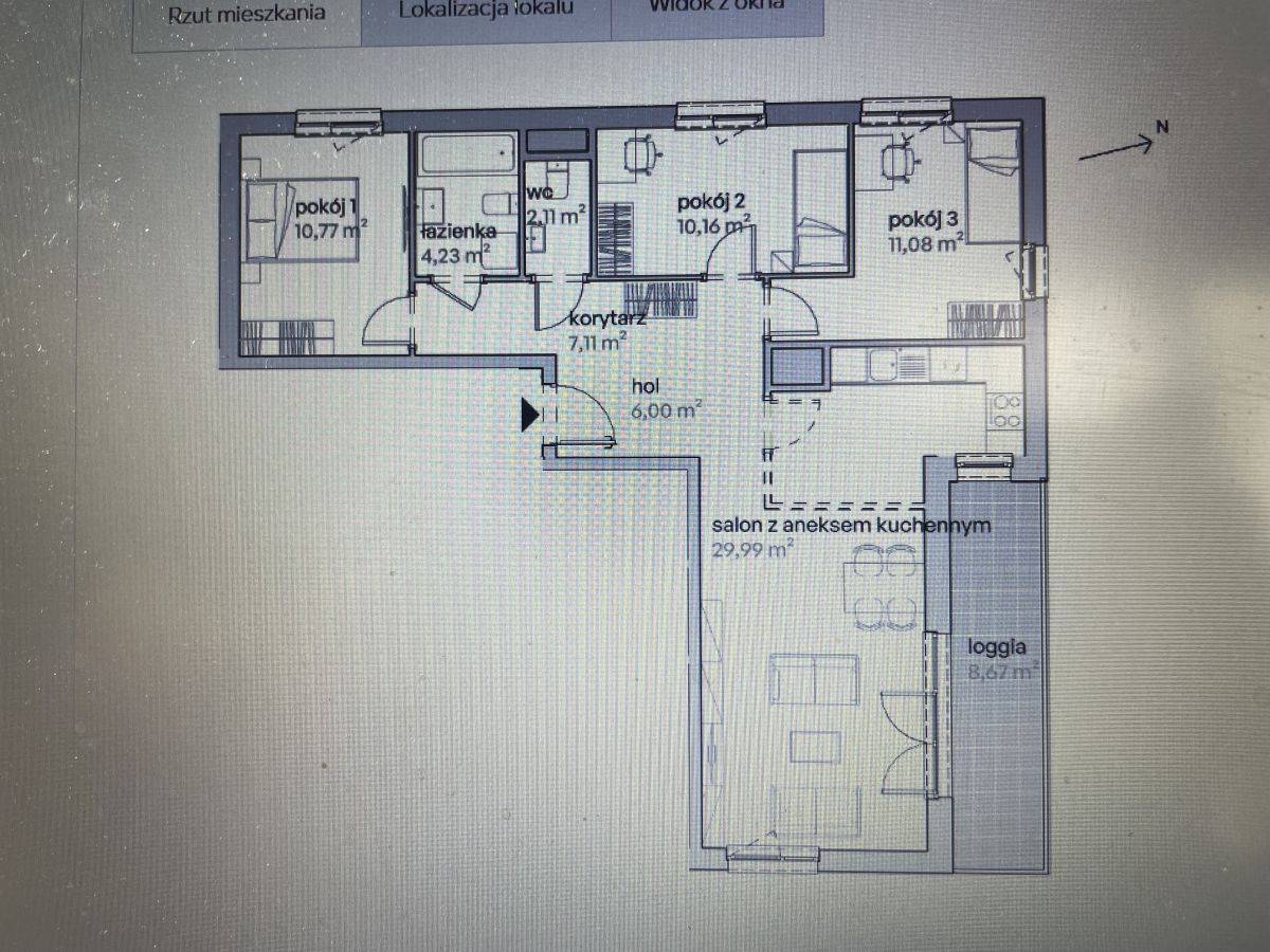 Mieszkanie 3-pokojowe Poznań Nowe Miasto. Zdjęcie 3
