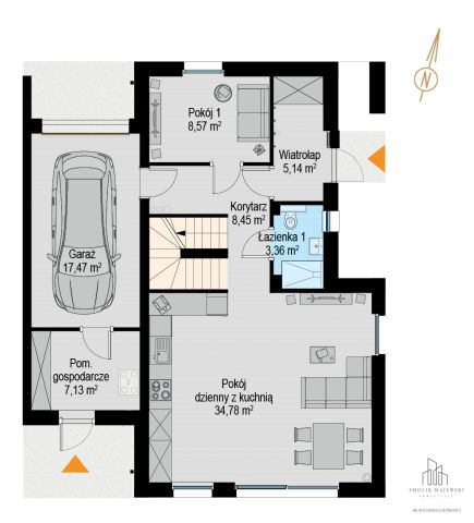 bliźniak, 5 pokoi Szczodre, ul. Kasztanowa. Zdjęcie 16